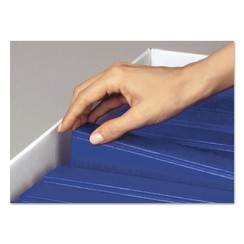 Bankers Box BINDERBOX Storage Boxes, Letter Files, 13.13" x 20.13" x 12.38", White/Blue, 12/Carton
