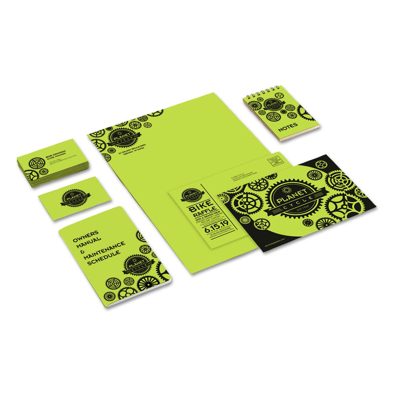 Astrobrights Color Cardstock, 65 lb Cover Weight, 8.5 x 11, Vulcan Green, 250/Pack