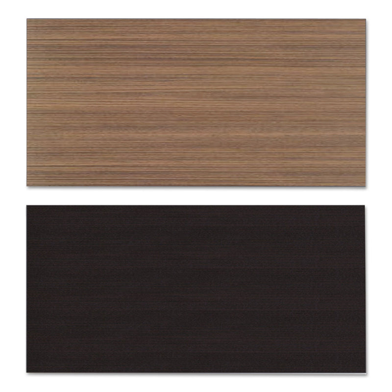 Alera Reversible Laminate Table Top, Rectangular, 47.63w x 23.63d, Espresso/Walnut