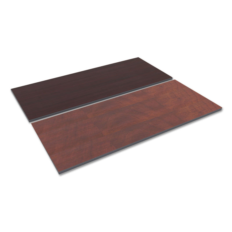 Alera Reversible Laminate Table Top, Rectangular, 71.5 x 29.5, Medium Cherry/Mahogany