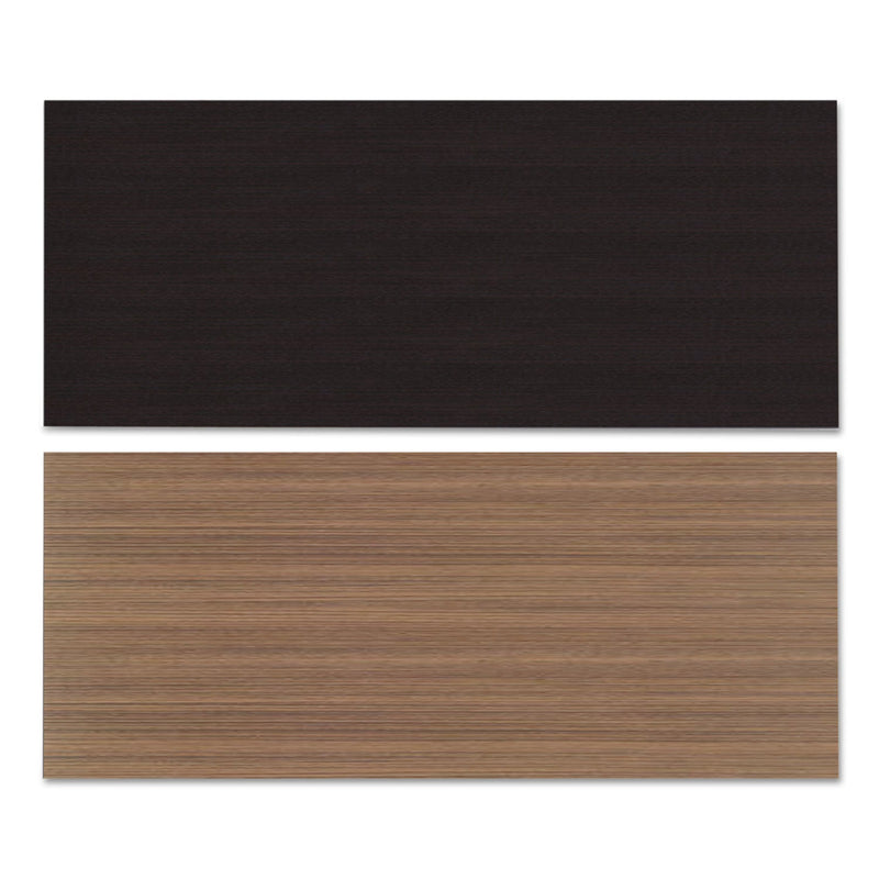 Alera Reversible Laminate Table Top, Rectangular, 71.5w x 29.5d, Espresso/Walnut