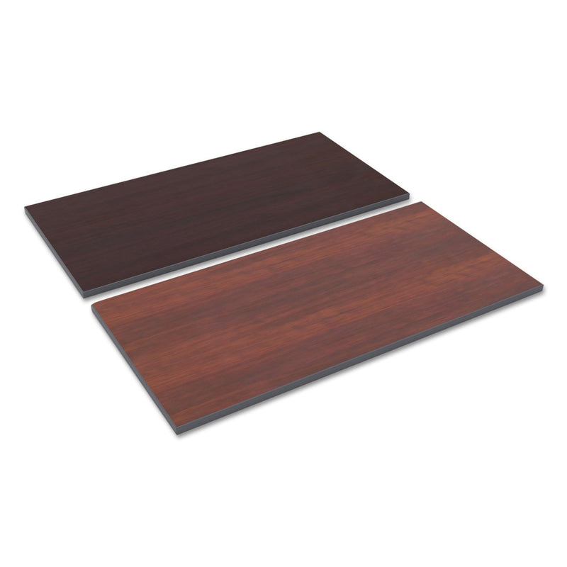 Alera Reversible Laminate Table Top, Rectangular, 47.63 x 23.63, Medium Cherry/Mahogany