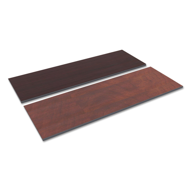 Alera Reversible Laminate Table Top, Rectangular, 71.5w x 23.63,Medium Cherry/Mahogany