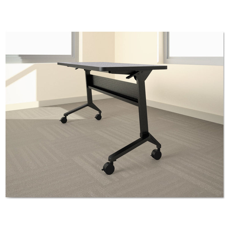 Safco Flip-n-Go Table Base, 46.88w x 21.25d x 27.88h, Black