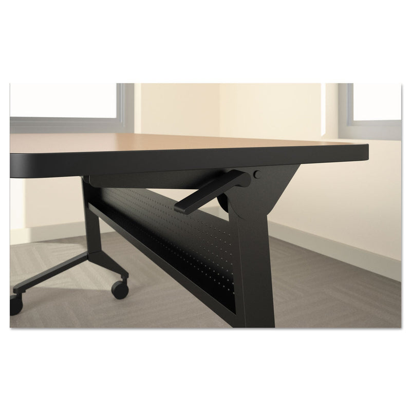 Safco Flip-n-Go Table Base, 46.88w x 21.25d x 27.88h, Black