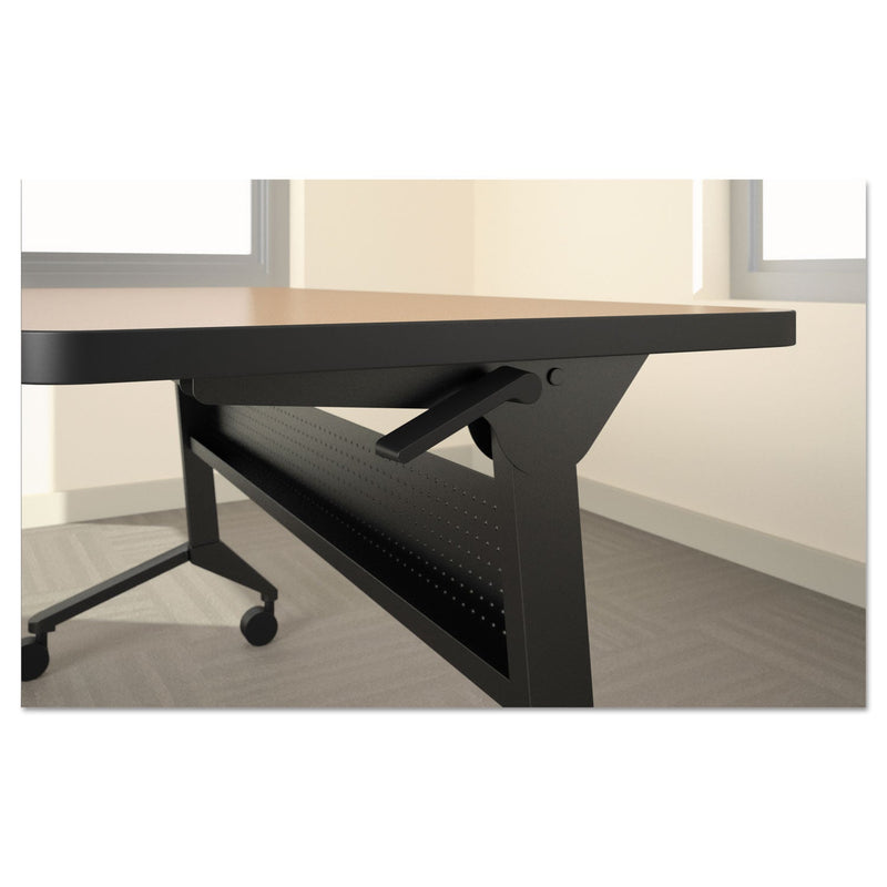 Safco Flip-n-Go Table Base, 70.5w x 21.25d x 27.88h, Black