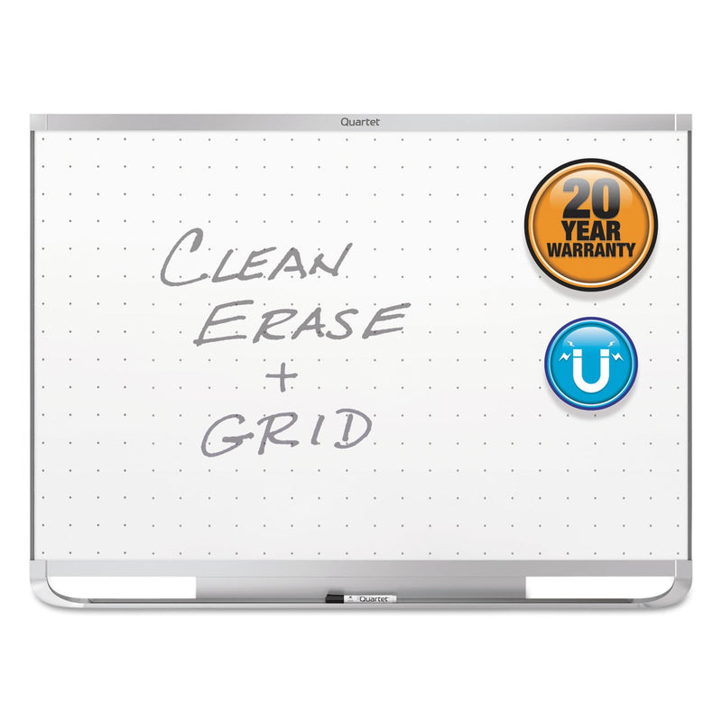 Quartet Prestige 2 Magnetic Total Erase Whiteboard, 48 x 36, Aluminum Frame