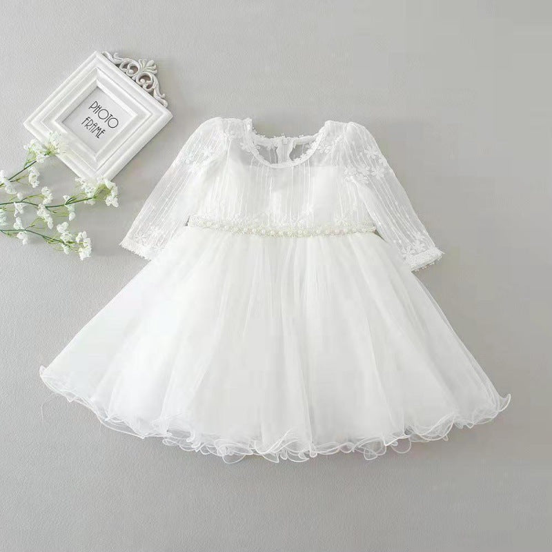 Girl's Sweet And Casual Versatile Fluffy Skirt