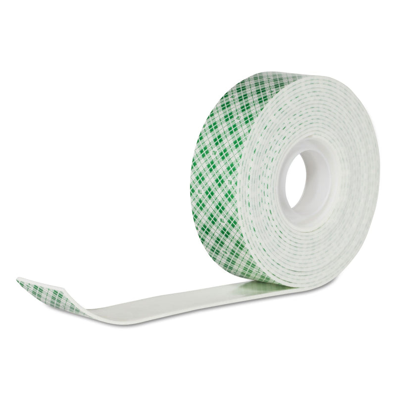 Scotch Permanent High-Density Foam Mounting Tape, Holds Up to 15 lbs, 1 x 125, White