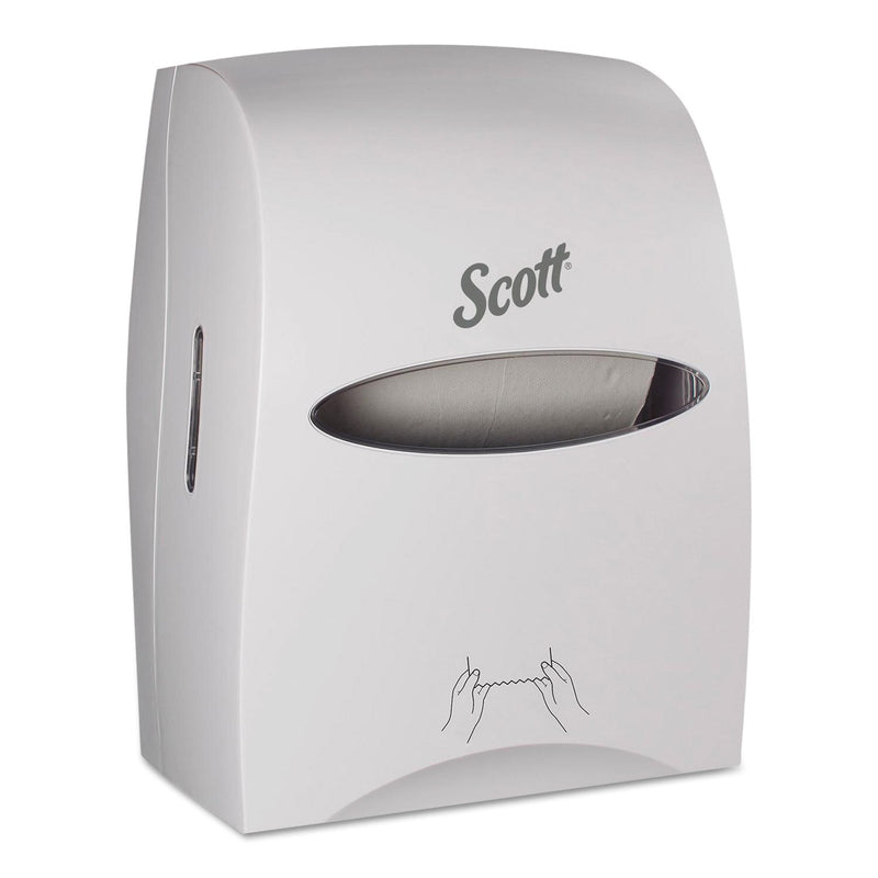 Scott Essential Manual Hard Roll Towel Dispenser, 13.06 x 11 x 16.94, White