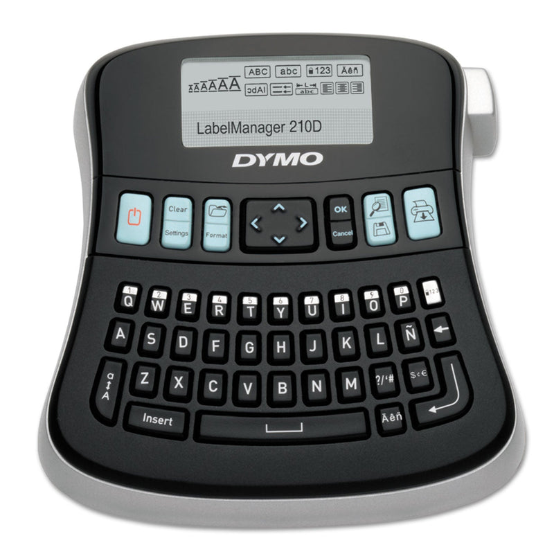 DYMO LabelManager 210D Label Maker, 2 Lines, 6.1 x 6.5 x 2.5