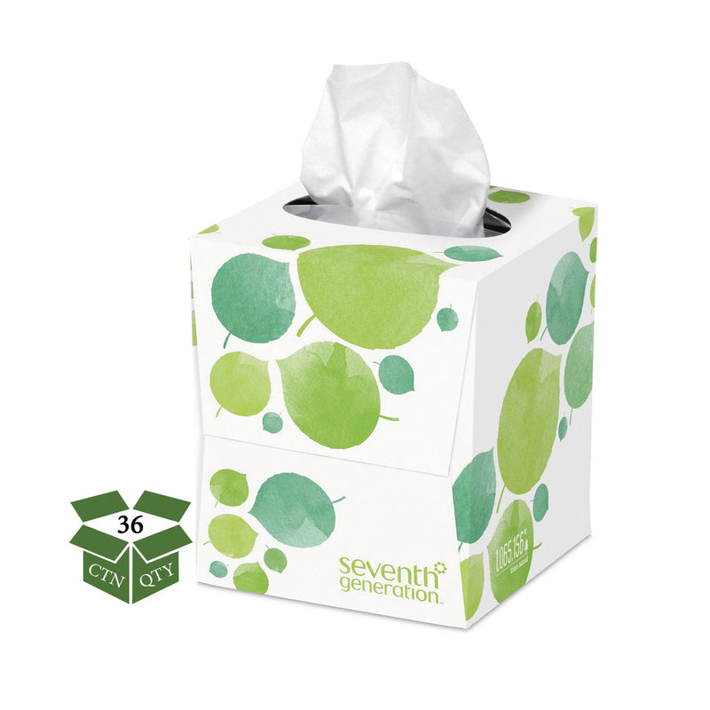 Seventh Generation 100% Recycled Facial Tissue, 2-Ply, 85 Sheets/Box, 36 Boxes/Carton