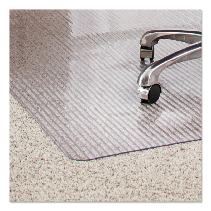 ES Robbins Dimensions Chair Mat for Carpet, 45 x 53 with Lip, Clear