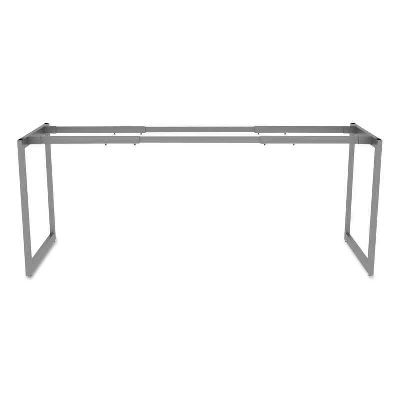 Alera Open Office Desk Series Adjustable O-Leg Desk Base, 47.25 to 70.78w x 23.63d x 28.5h, Silver