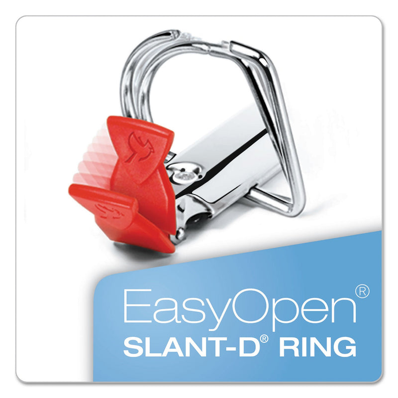 Cardinal FreeStand Easy Open Locking Slant-D Ring Binder, 3 Rings, 4" Capacity, 11 x 8.5, White