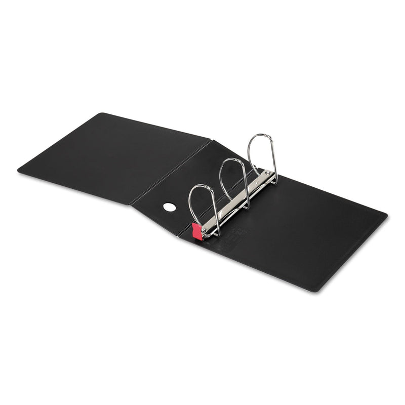 Cardinal SuperLife Easy Open Locking Slant-D Ring Binder, 3 Rings, 5" Capacity, 11 x 8.5, Black