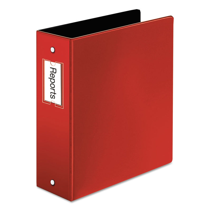 Cardinal Premier Easy Open Locking Round Ring Binder, 3 Rings, 3" Capacity, 11 x 8.5, Red