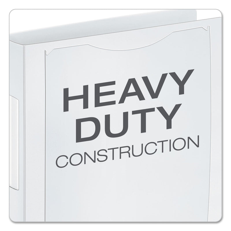 Cardinal SuperLife Pro Easy Open ClearVue Locking Slant-D Ring Binder, 3 Rings, 1.5" Capacity, 11 x 8.5, White