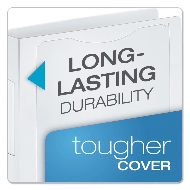 Cardinal SuperLife Pro Easy Open ClearVue Locking Slant-D Ring Binder, 3 Rings, 1.5" Capacity, 11 x 8.5, White