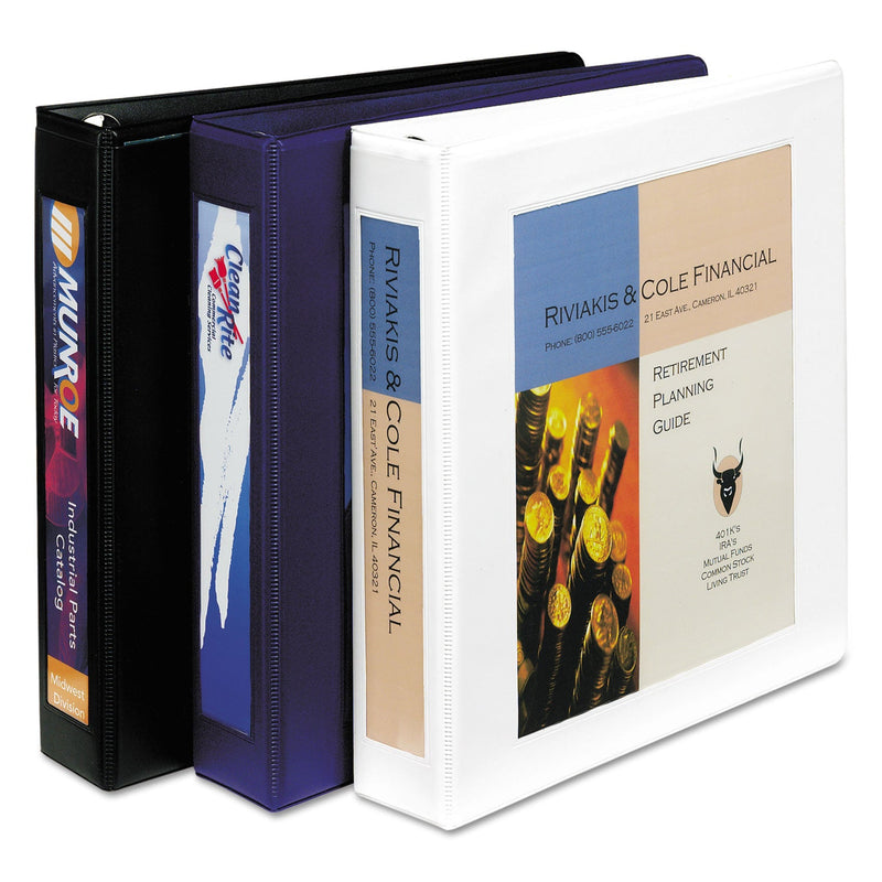 Avery Framed View Heavy-Duty Binders, 3 Rings, 1" Capacity, 11 x 8.5, Black
