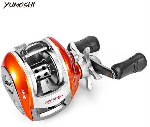 YUMOSHI Left / Right Hand 12+1BB 6.3:1 Bait Casting Fishing Reel Magnetic Brake Water Drop Wheel Coil