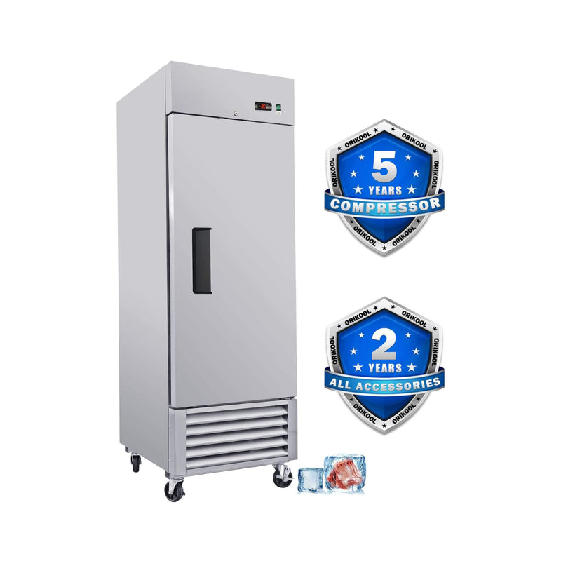 27-Inch Commercial 23 Cu.Ft Reach-In Stainless Steel Freezer (SAK96352)