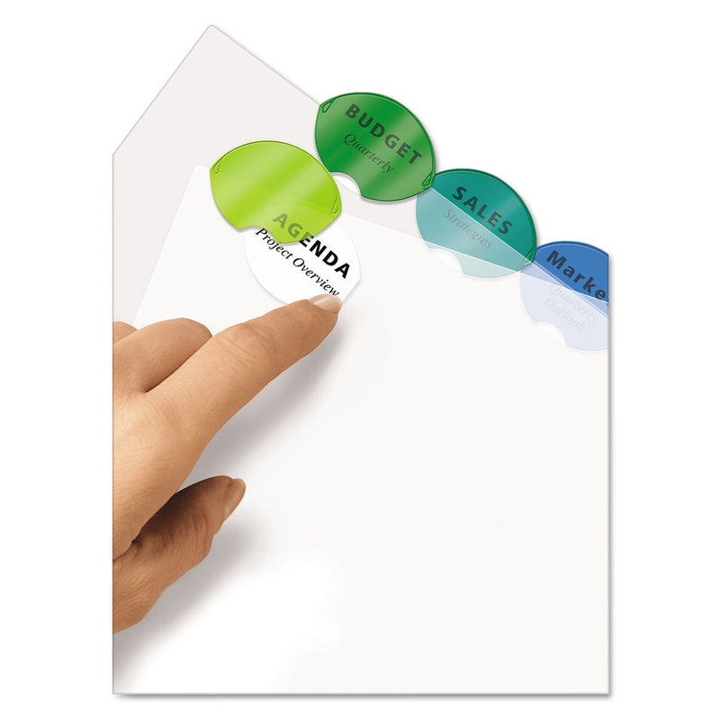 Avery Insertable Style Edge Tab Plastic Dividers, 8-Tab, 11 x 8.5, Translucent, 1 Set