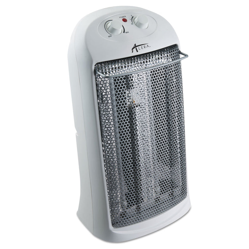 Alera Quartz Tower Heater, 1,500 W, 13.25 x 10.12 x 23.25, White