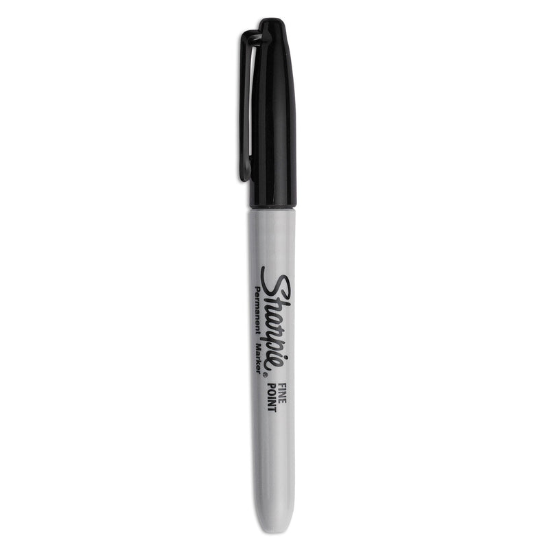 Sharpie Fine Tip Permanent Marker, Fine Bullet Tip, Black, 5/Pack