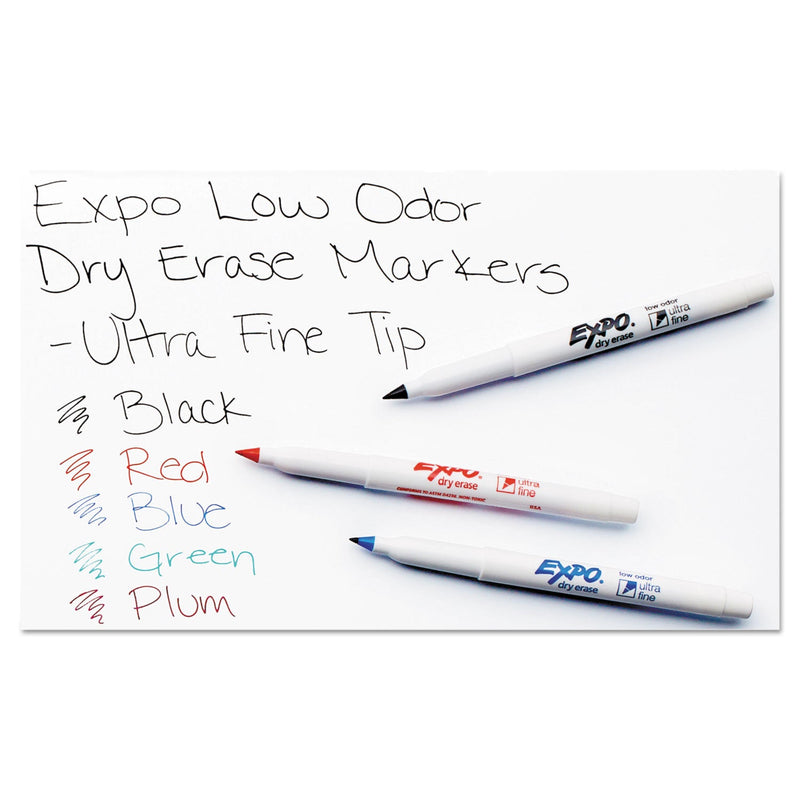 EXPO Low-Odor Dry-Erase Marker, Extra-Fine Needle Tip, Black