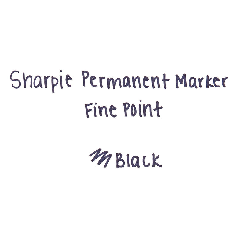 Sharpie Fine Tip Permanent Marker Value Pack, Fine Bullet Tip, Black, 36/Pack
