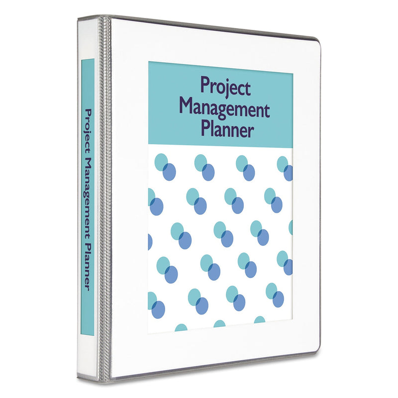 Avery UltraLast Heavy-Duty View Binder with One Touch Slant Rings, 3 Rings, 1" Capacity, 11 x 8.5, White