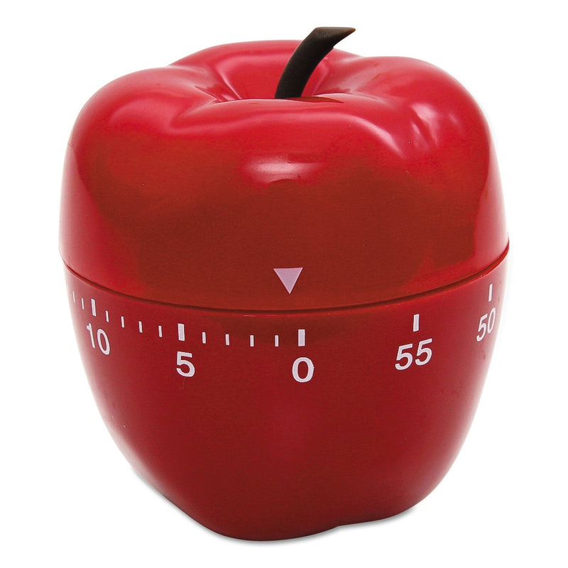 Baumgartens Shaped Timer, 4" Diameter x 4"h, Red Apple