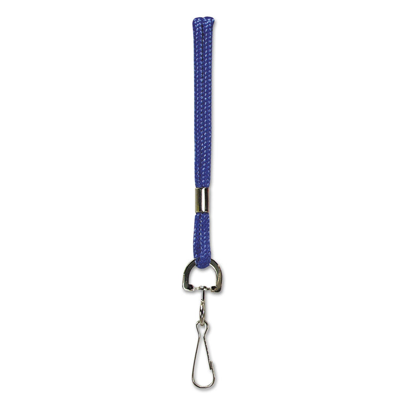 SICURIX Rope Lanyard, Metal Hook Fastener, 36" Long, Nylon, Blue