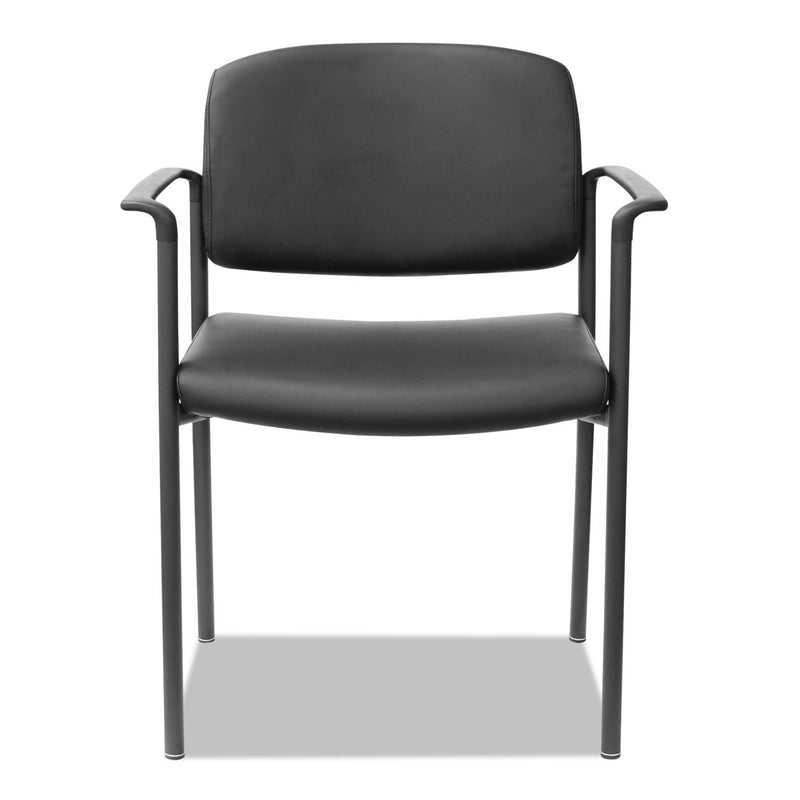 Alera Sorrento Series Ultra-Cushioned Stacking Guest Chair, Supports Up to 275 lb, Black, 2/Carton