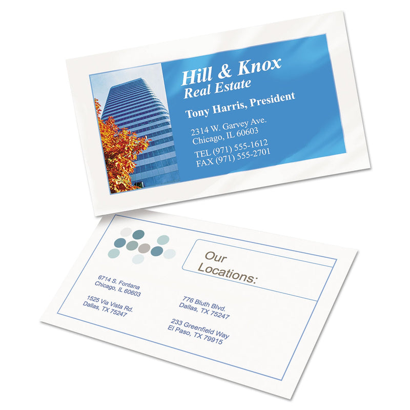 Avery True Print Clean Edge Business Cards, Inkjet, 2 x 3.5, Glossy White, 200 Cards, 10 Cards Sheet, 20 Sheets/Pack