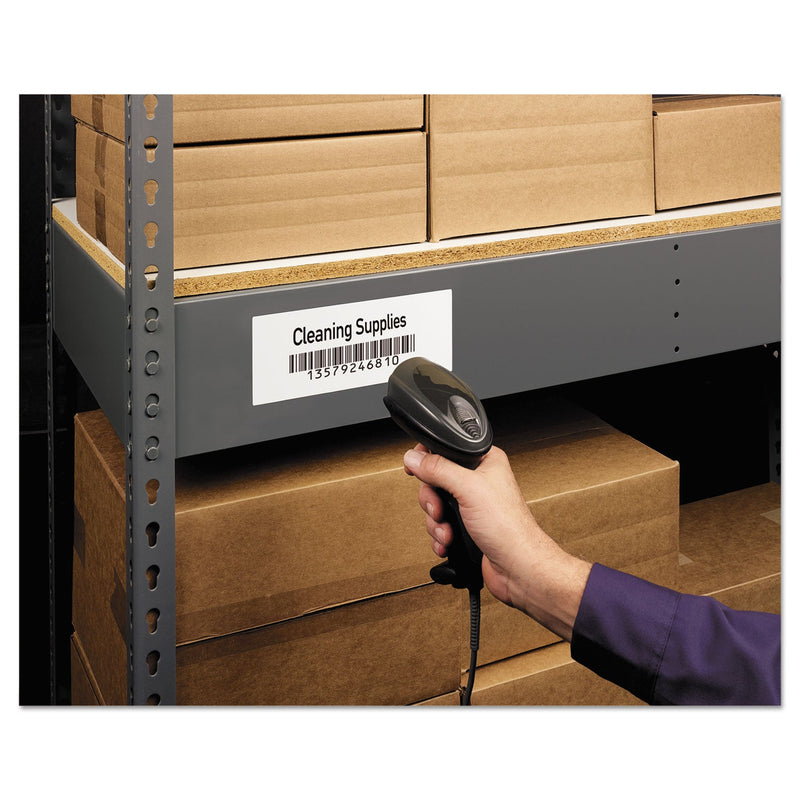 Avery Durable Permanent ID Labels with TrueBlock Technology, Laser Printers, 3.25 x 8.38, White, 3/Sheet, 50 Sheets/Pack