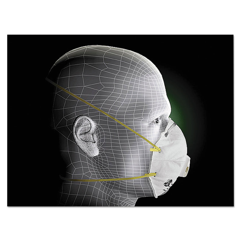 3M Particulate Respirator 8210V, N95, Cool Flow Valve, Standard Size, 10/Box