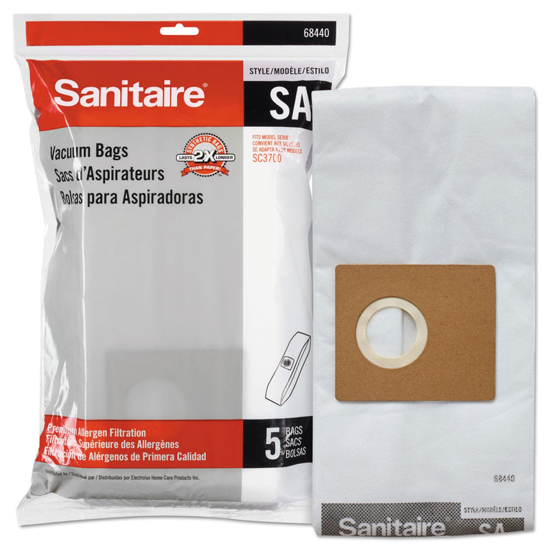 Sanitaire Style SA Disposable Dust Bags for SC3700A, 5/PK, 10PK/CT