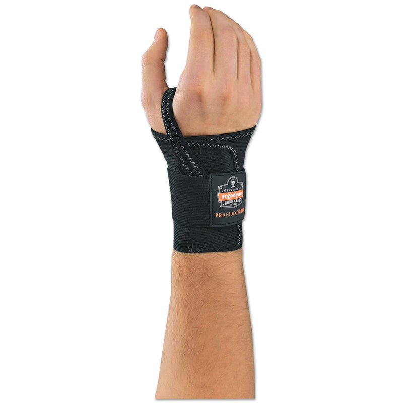 ergodyne ProFlex 4000 Wrist Support, Medium (6-7"), Fits Right-Hand, Black