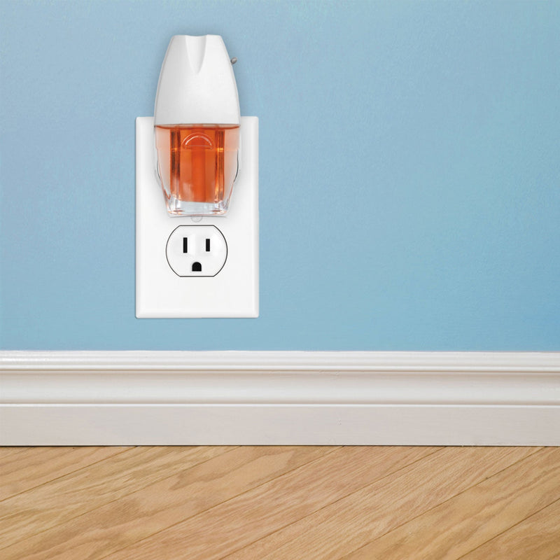 BRIGHT Air Electric Scented Oil Air Freshener Warmer and Refill Combo, Hawaiian Blossoms/Papaya, 0.67 oz, 8/Carton