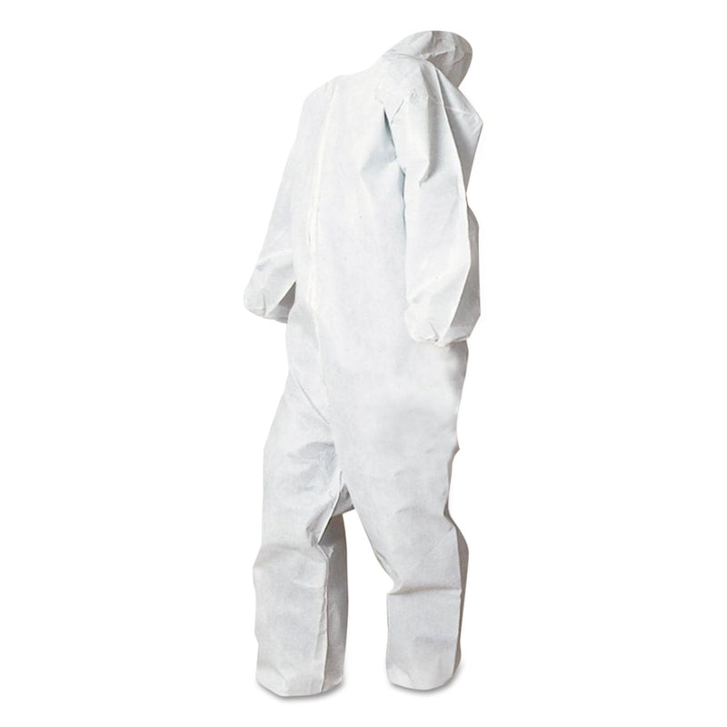 Boardwalk Disposable Coveralls, Polypropylene, Small, White, 25/Carton