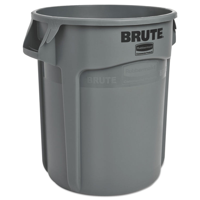 Rubbermaid Round Brute Container, Plastic, 20 gal, Gray