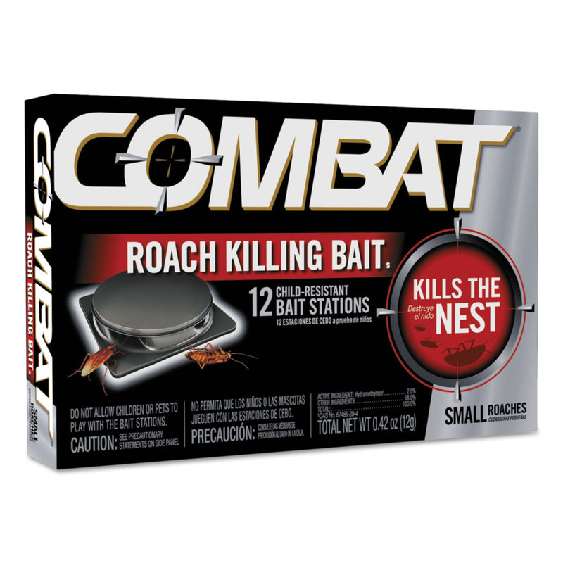 Combat Small Roach Bait, 12/Pack, 12 Packs/Carton
