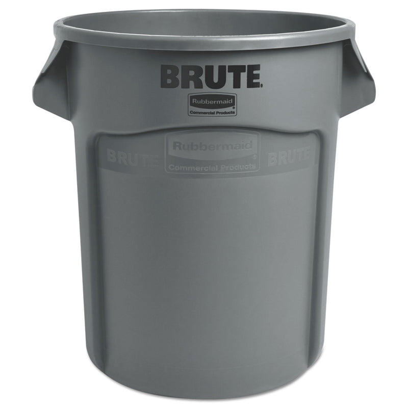 Rubbermaid Round Brute Container, Plastic, 20 gal, Gray