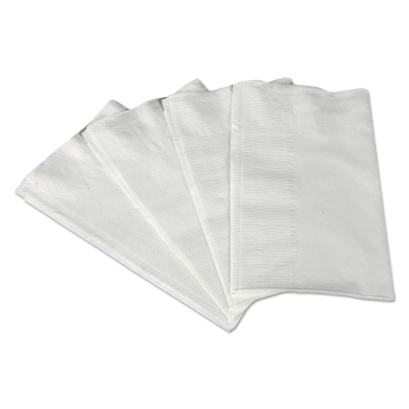 Scott 1/8-Fold Dinner Napkins, 2-Ply, 17 x 14 63/100, White, 300/Pack, 10 Packs/Carton