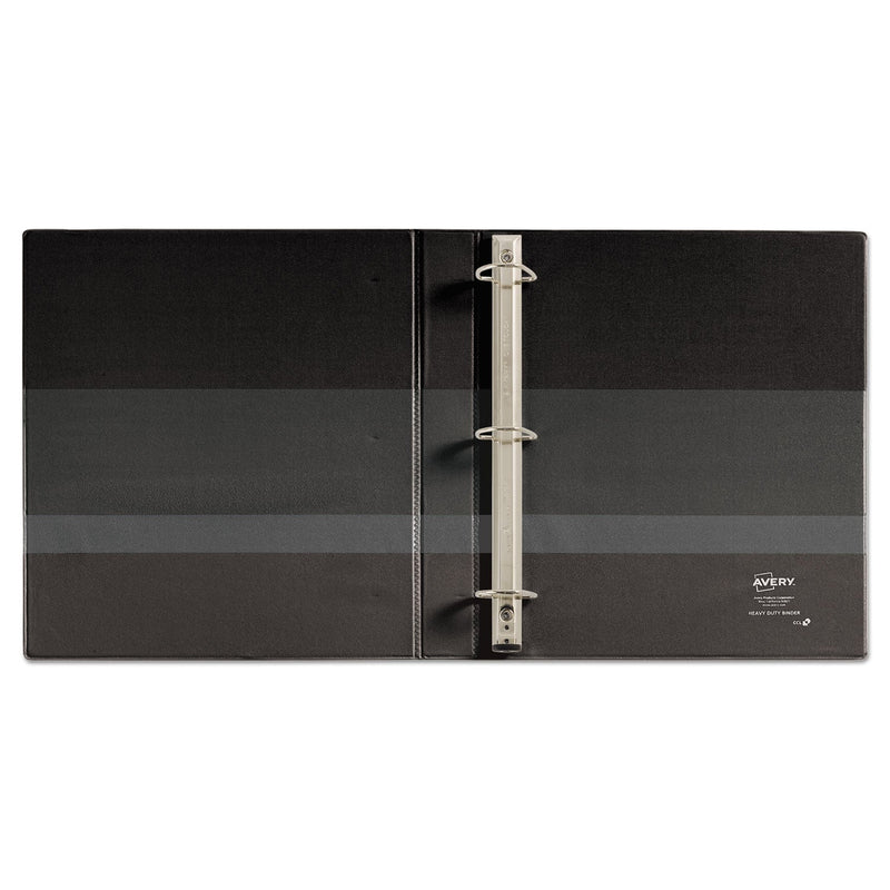 Avery Heavy-Duty Non-View Binder with DuraHinge and One Touch EZD Rings, 3 Rings, 1" Capacity, 11 x 8.5, Black