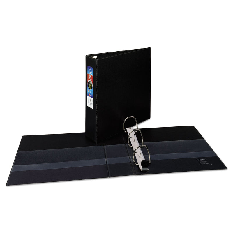 Avery Heavy-Duty Non-View Binder with DuraHinge and One Touch EZD Rings, 3 Rings, 2" Capacity, 11 x 8.5, Black