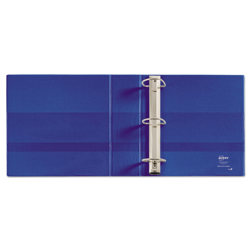 Avery Heavy-Duty Non-View Binder with DuraHinge and Locking One Touch EZD Rings, 3 Rings, 3" Capacity, 11 x 8.5, Blue