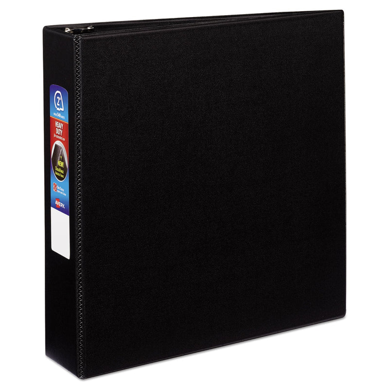 Avery Heavy-Duty Non-View Binder with DuraHinge and One Touch EZD Rings, 3 Rings, 2" Capacity, 11 x 8.5, Black